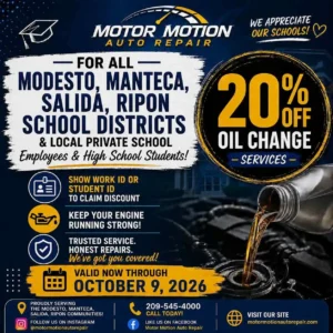 20% Off Oil Change